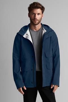 Chamarras Canada Goose Hombre Mexico - Meaford Chubasquero Black Label Azules Oscuro CR7286439